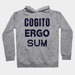 René Descartes quote: Cogito, ergo sum (dark text) Hoodie